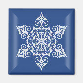 Kerstsnowflake 1 Aangepast magneet (Voorkant)