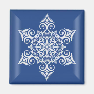 Kerstsnowflake 1 Aangepast magneet