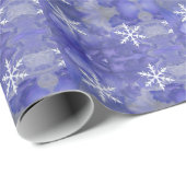 kerstsnowflake cadeaupapier (Rol Hoek)