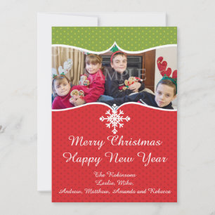 kerstsnowflake Groupon Feestdagenkaart