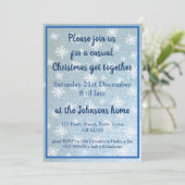 kerstsnowflake kaart (Staand voorkant)