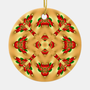 kerstsnowflake keramisch ornament