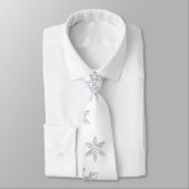 Kerstsnowflake Necktie Stropdas (Gebonden)