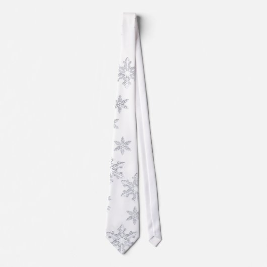 Kerstsnowflake Necktie Stropdas (Voorkant)