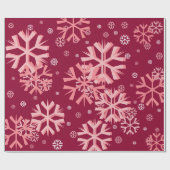 kerstsnowflake-omslagpapier cadeaupapier (Vlak)