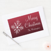 kerstsnowflake persoonlijke cadeautjes Label Stick (Envelop)