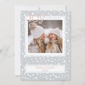 kerstsnowflake Pewter Gray Foto Lijst