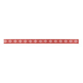 kerstsnowflake Red Ribbon Lint (Voorkant)