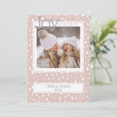 kerstsnowflake Roos Foto Lijst (Staand voorkant)