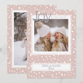 kerstsnowflake Roos Foto Lijst (Voorkant / Achterkant)