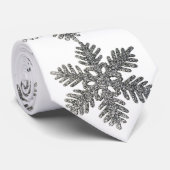 kerstsnowflake stropdas (Opgerold)