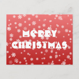 kerstsnowflakes briefkaart