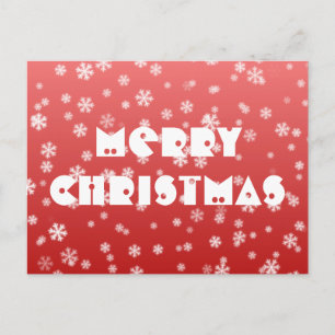 kerstsnowflakes briefkaart
