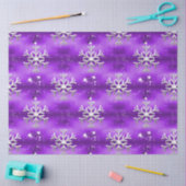 kerstsnowflakes en sterren op Paars Tissuepapier (Craft)