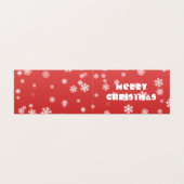 kerstsnowflakes gevouwen kaart (Buitenkant ongevouwen)