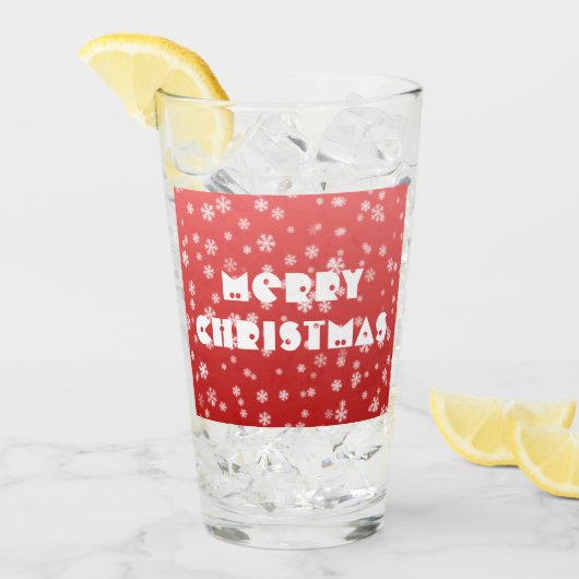 kerstsnowflakes glas (Voorkant ijs)