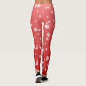 kerstsnowflakes leggings (Achterkant)