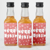 kerstsnowflakes likeurfles etiket (Flessen)