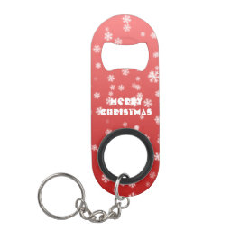 kerstsnowflakes mini flessenopener