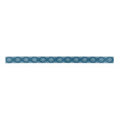 Kerstsnowflakes op Blauwgroen lintje Lint (Voorkant)