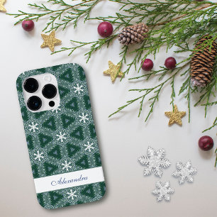 kerstsnowflakes patroon op maat Case-Mate iPhone 14 pro hoesje
