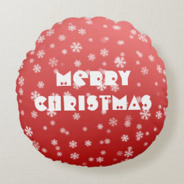 kerstsnowflakes rond kussen