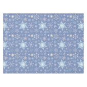 kerstsnowflakes Scandinavian Winter Blue Tafelkleed (Voorkant (Horizontaal))
