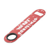 kerstsnowflakes speed flessenopener (Voorkant Gekanteld)