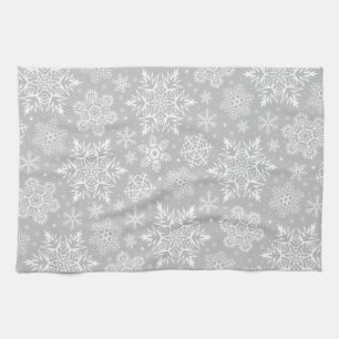 kerstsnowflakes theedoek