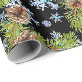 kerstsnowflakes van de beste kwaliteit Pinecones B Cadeaupapier (Rol Hoek)