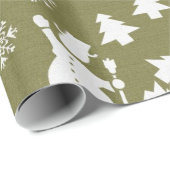 kerstsnowman  cadeaupapier (Rol Hoek)