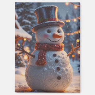 kerstsnowman Magnet Magneet