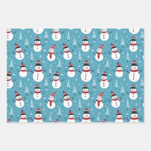 kerstsnowman-omslagpapier inpakpapier vel