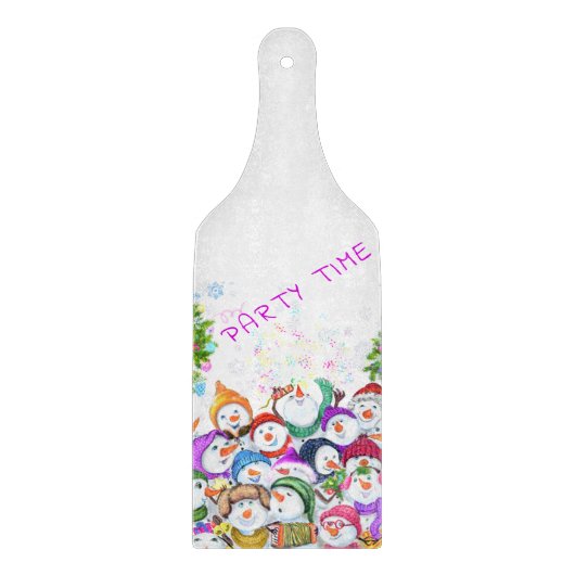 kerstsnowmans snijplank (Voorkant)