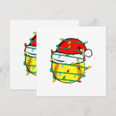 Kerstsoftbal kaart (Voorkant / Achterkant)