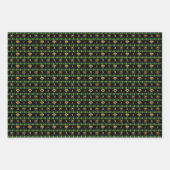 Kerstsoftbalspeler - Meisjes groen cheque Inpakpapier Vel (Voorkant)