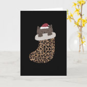 kerstsok kaart (Gele Bloem)