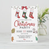 Kerstsok Kerstfeest Kaart (Staand voorkant)