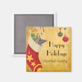 Kerstsok Magneet (Voorkant / Achterkant)