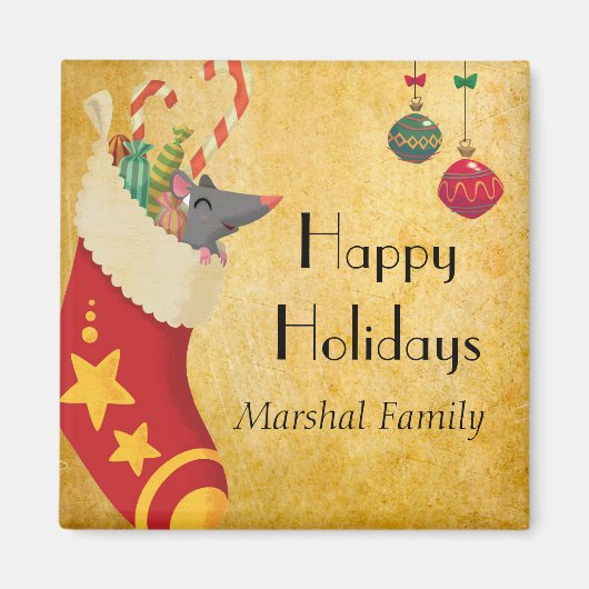 Kerstsok Magneet (Voorkant)