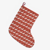 Kerstsok Rode Rendieren (Voorkant (Hangend))