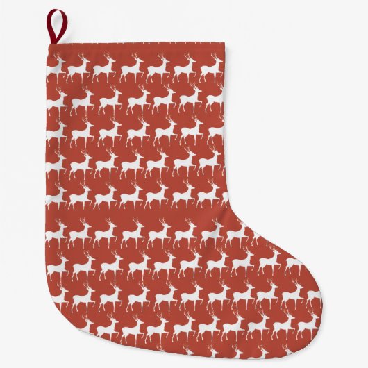 Kerstsok Rode Rendieren (Voorkant)