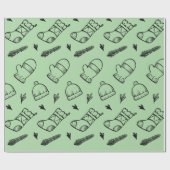 kerstsokken cadeaupapier (Vlak)