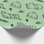 kerstsokken cadeaupapier (Hoek)