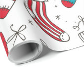 kerstsokken cadeaupapier (Rol Hoek)