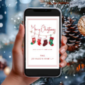 Kerstsokken Feestdagenkaart