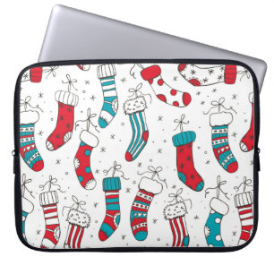 kerstsokken laptop sleeve