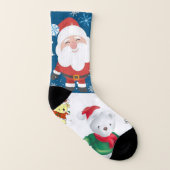 kerstSokken, Santa Teddy Bear Sokken (Rechts - buiten)