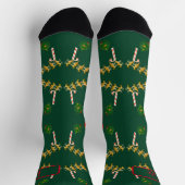 kerstsokken "Santa's Reindeer Crew Socks" Sokken (Top)