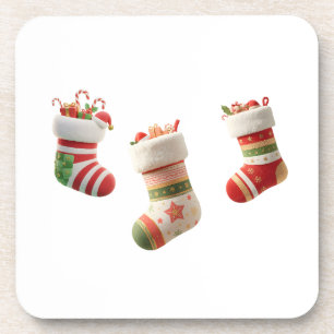 Kerstsokken Set – Schattige Kerstsok Ontwerpen Bier Onderzetter